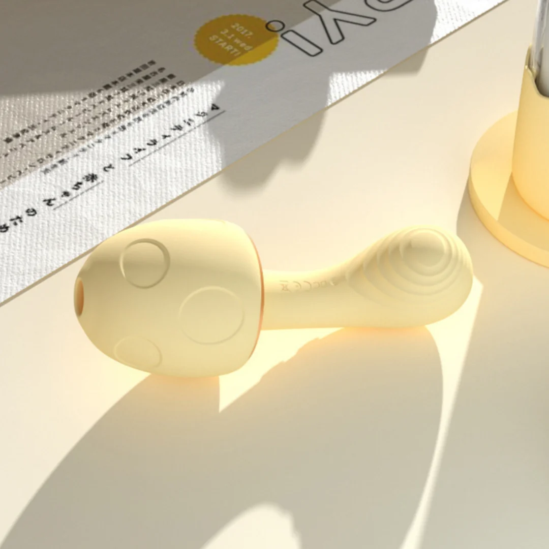 Mushroom - shaped Sonic Sucking Heating Clitoral G-spot Vibrator - Image 10