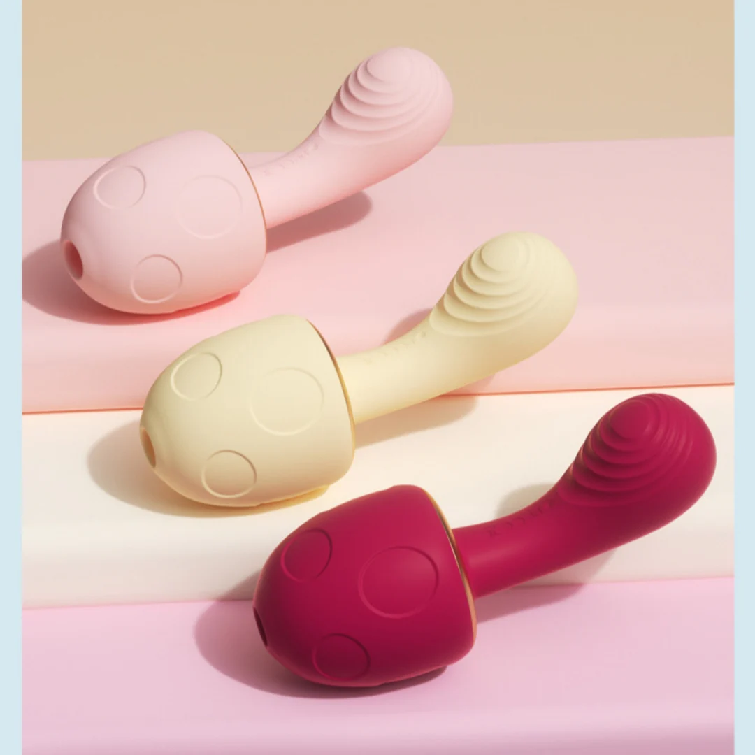 Mushroom - shaped Sonic Sucking Heating Clitoral G-spot Vibrator - Image 8