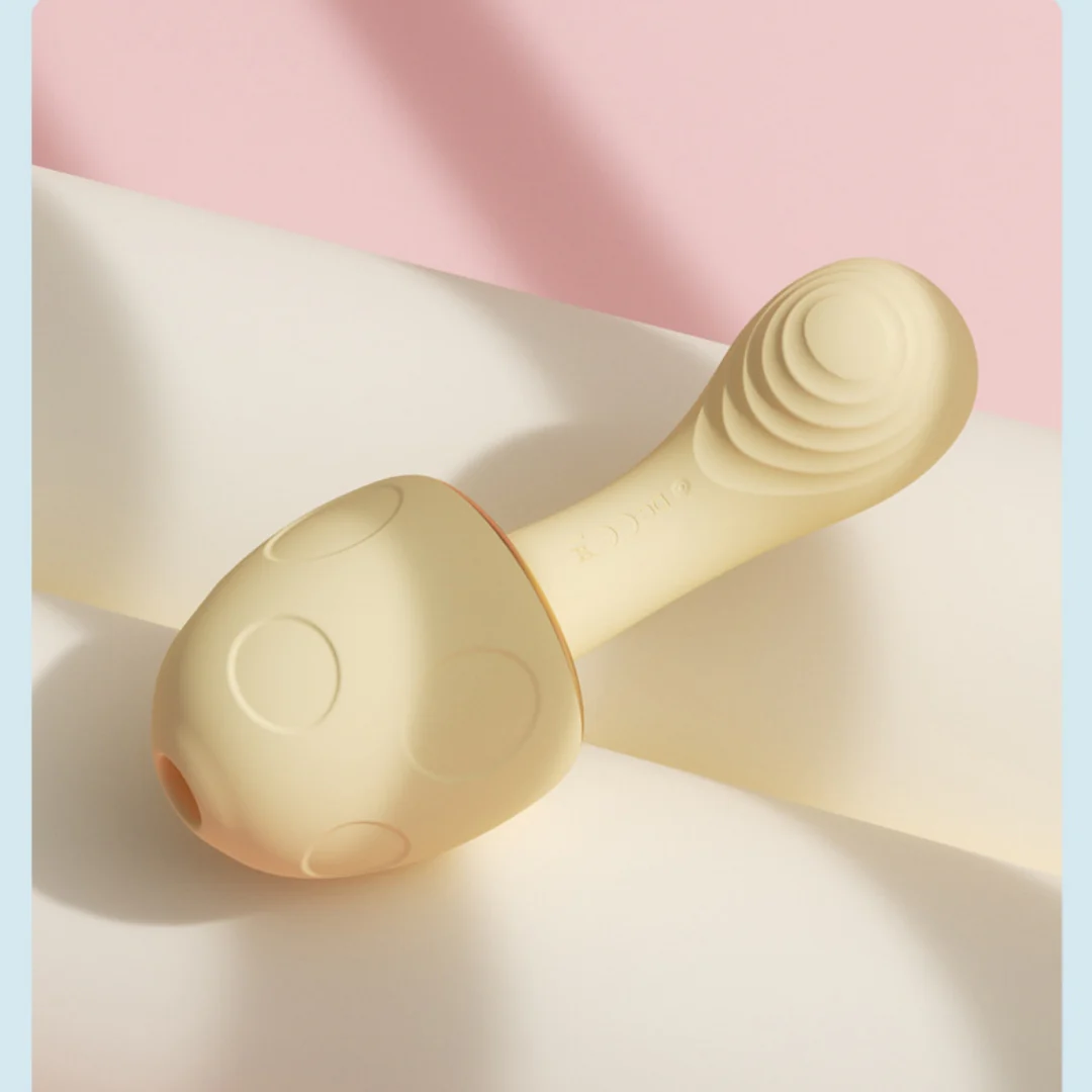 Mushroom - shaped Sonic Sucking Heating Clitoral G-spot Vibrator - Image 9