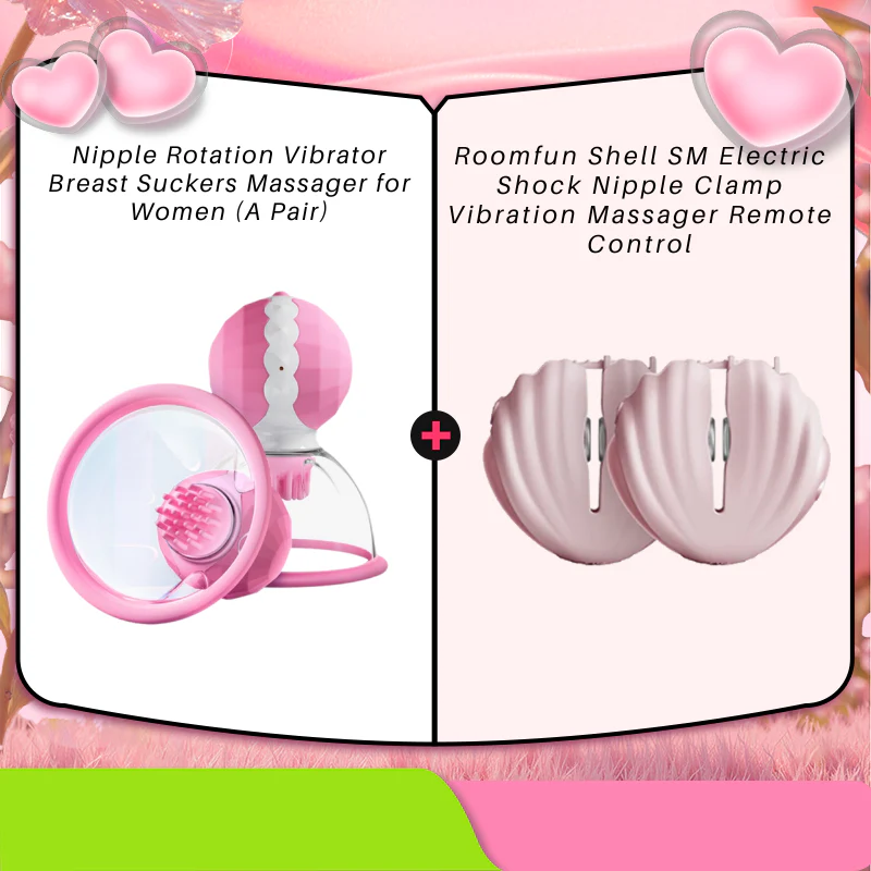 Nipple Rotation Vibrator Breast Suckers Massager for Women (A Pair) - Image 12