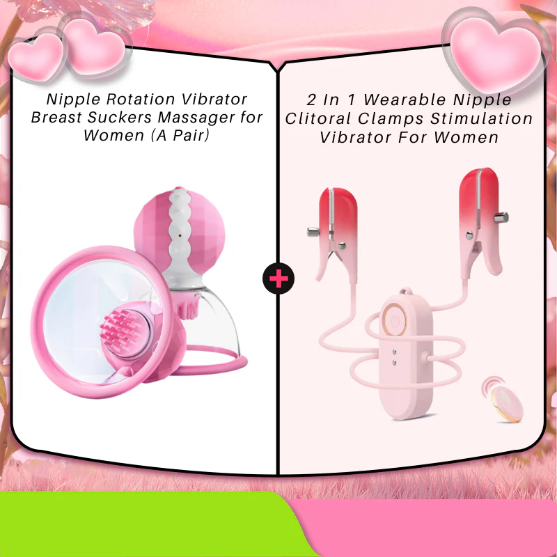 Nipple Rotation Vibrator Breast Suckers Massager for Women (A Pair) - Image 13