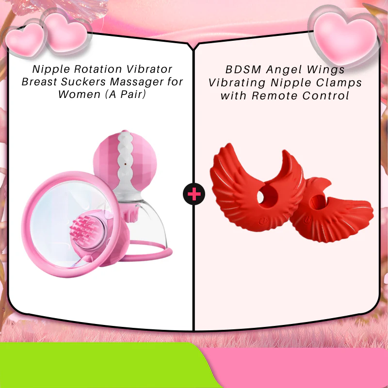 Nipple Rotation Vibrator Breast Suckers Massager for Women (A Pair) - Image 14