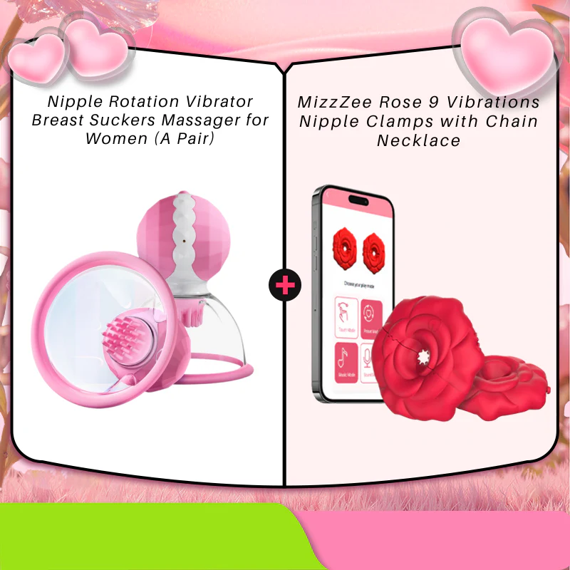 Nipple Rotation Vibrator Breast Suckers Massager for Women (A Pair) - Image 15