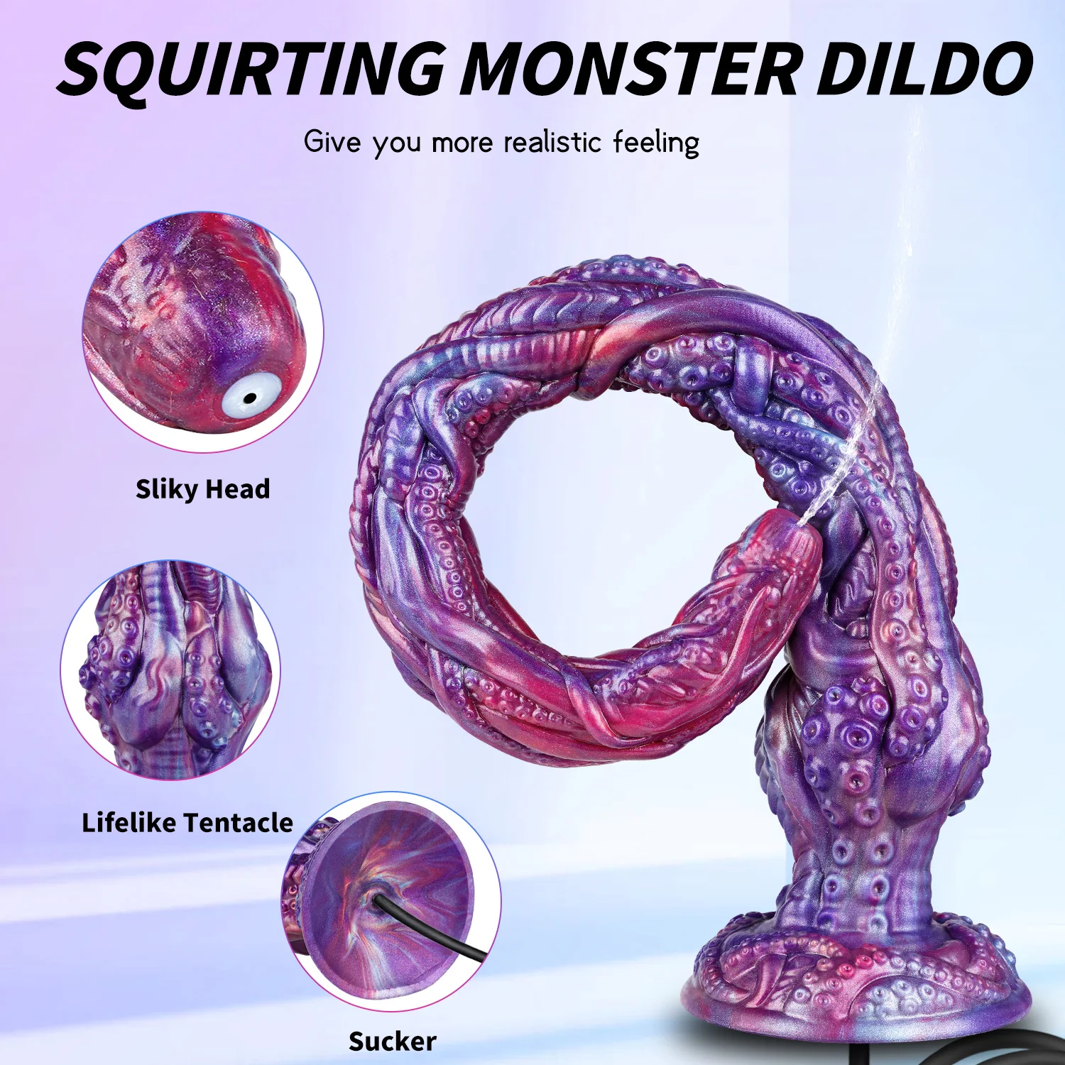 Octopus Smart Endoscopic / Squirting Monster Dildo Anal Plug - Image 10