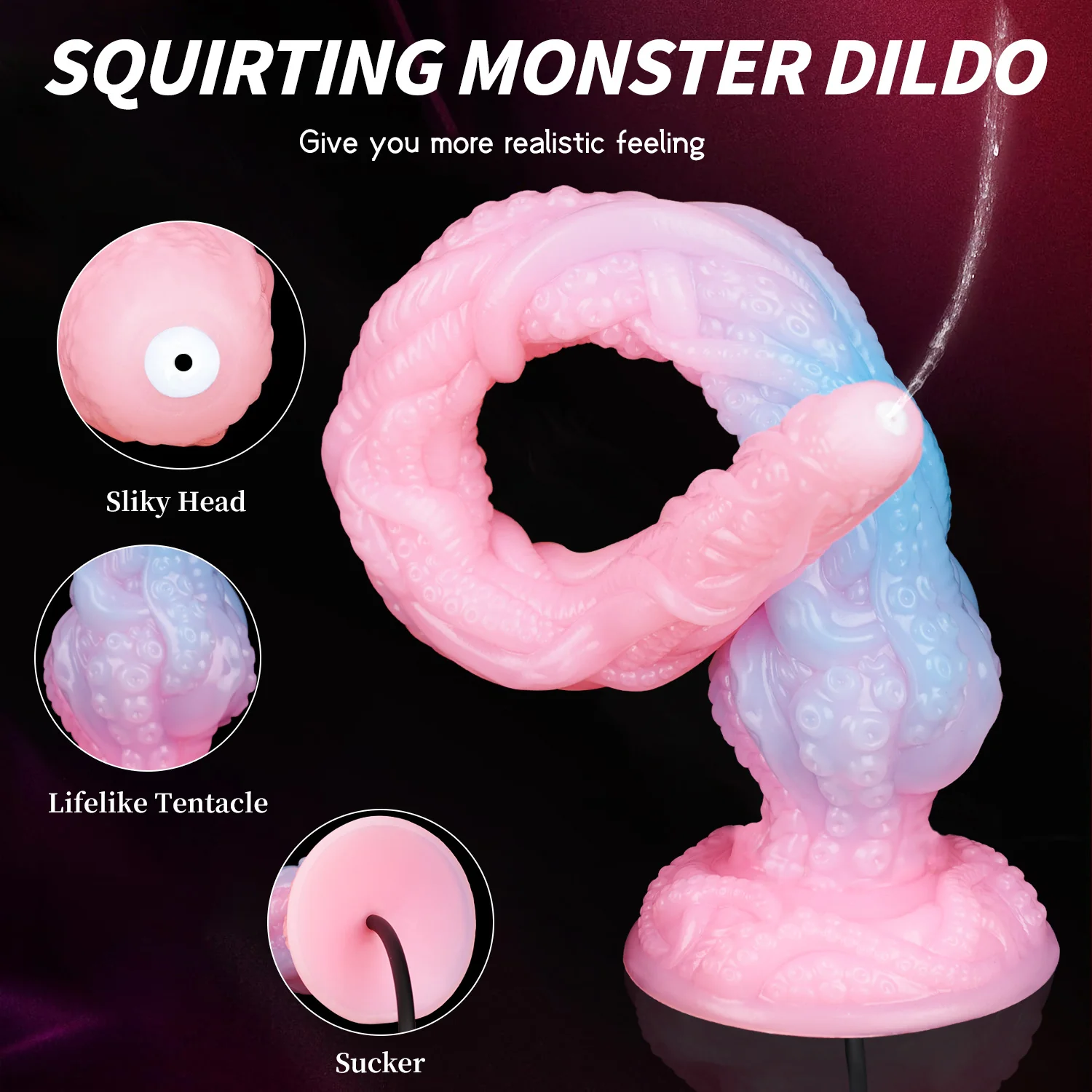 Octopus Smart Endoscopic / Squirting Monster Dildo Anal Plug - Image 11