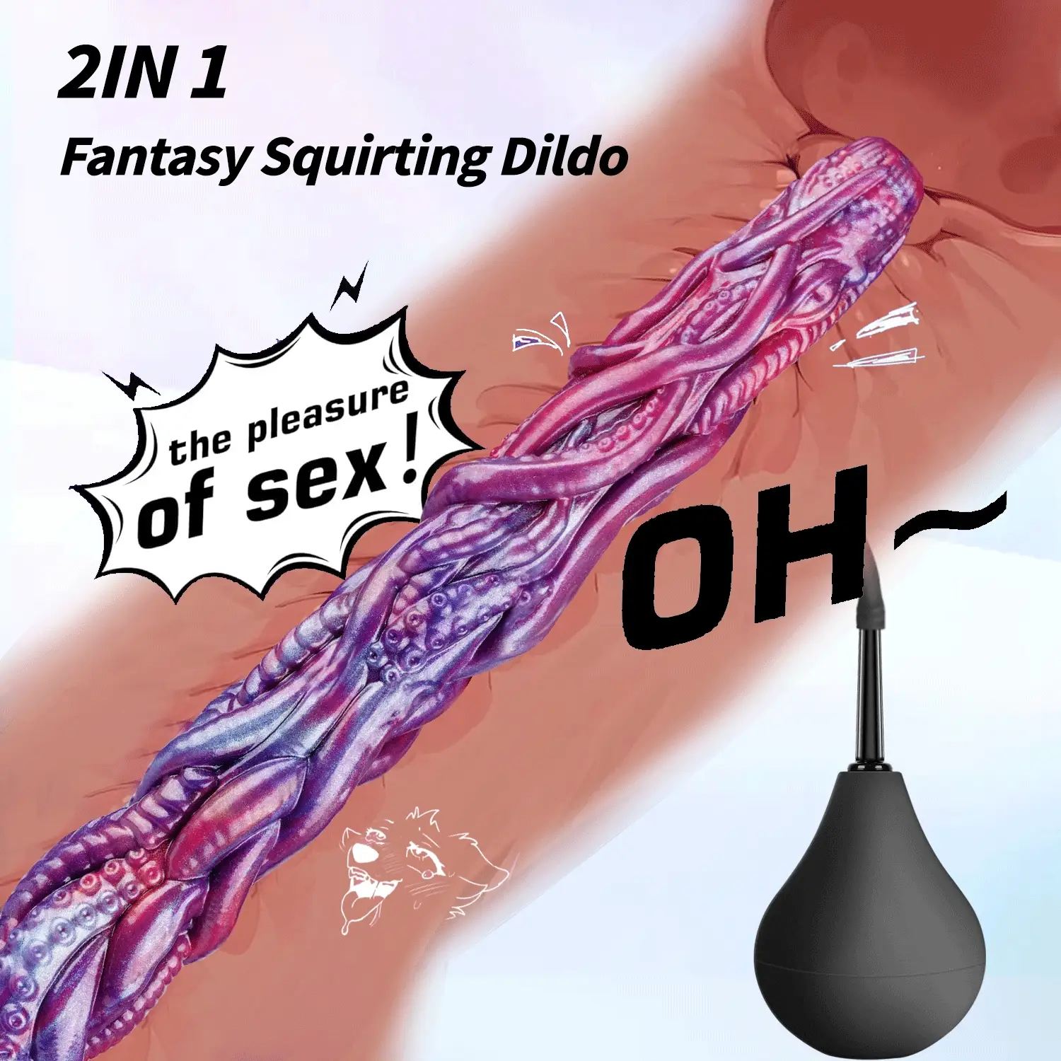 Octopus Smart Endoscopic / Squirting Monster Dildo Anal Plug - Image 7
