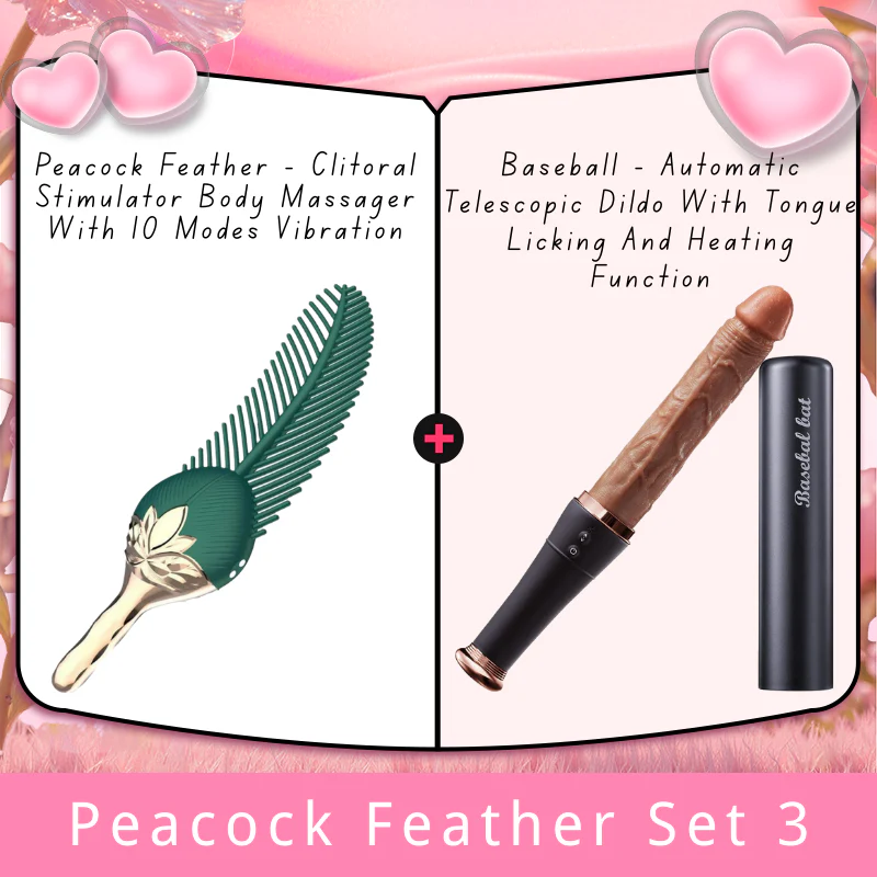 Peacock Feather - Clitoral Stimulator Body Massager Couple Sex Toy With 10 Modes Vibration - Image 10