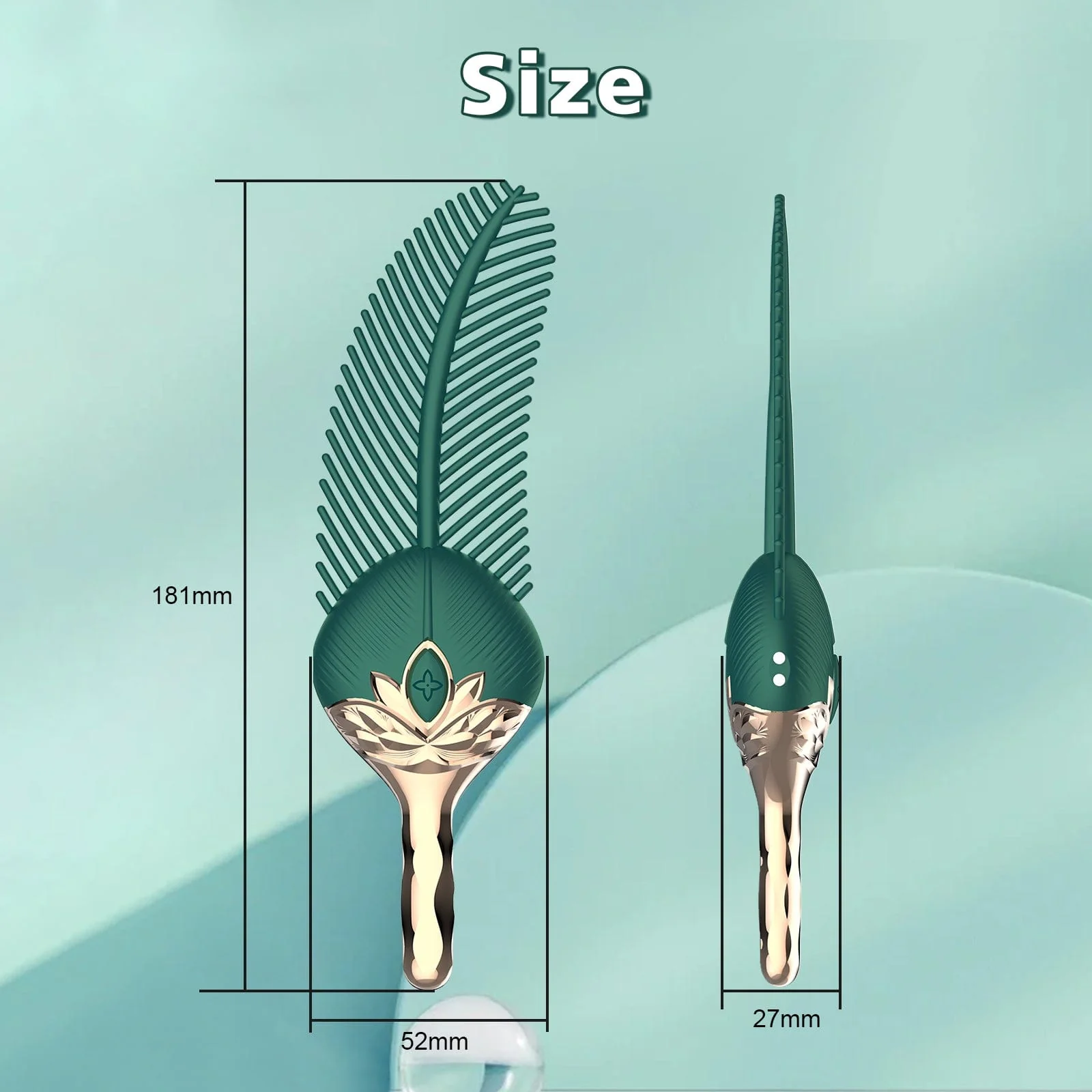 Peacock Feather - Clitoral Stimulator Body Massager Couple Sex Toy With 10 Modes Vibration - Image 5