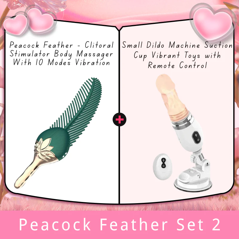 Peacock Feather - Clitoral Stimulator Body Massager Couple Sex Toy With 10 Modes Vibration - Image 9