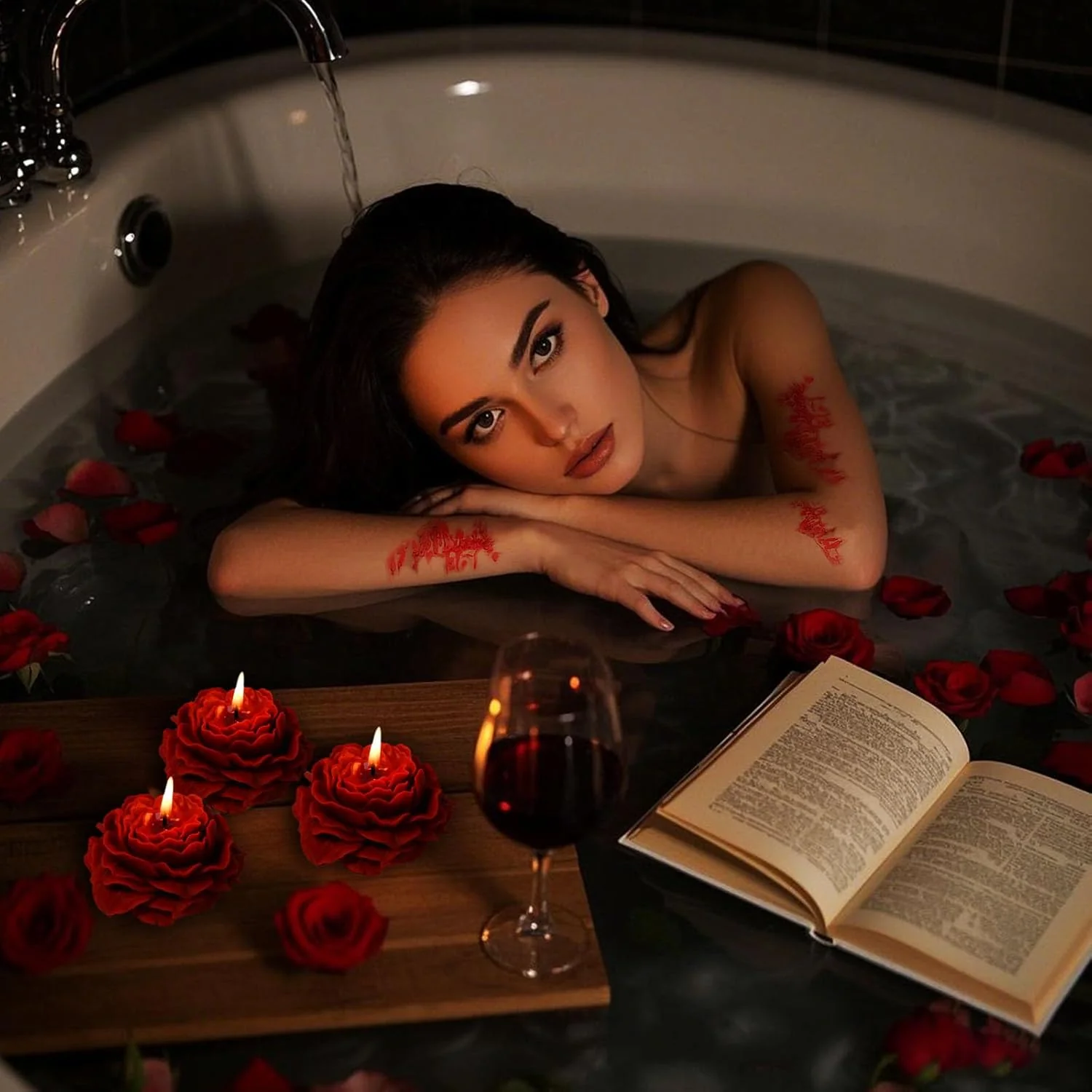 Peony Flower SM Low Temperature Candles For Date Night - Image 5