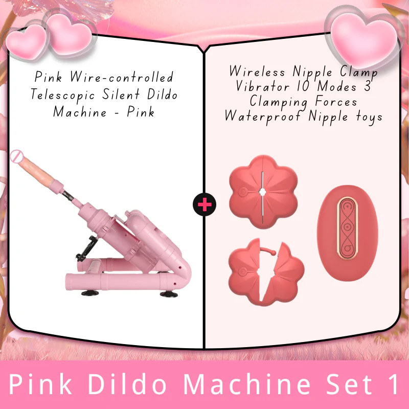 Pink Wire-controlled Telescopic Silent Dildo Machine - Image 10