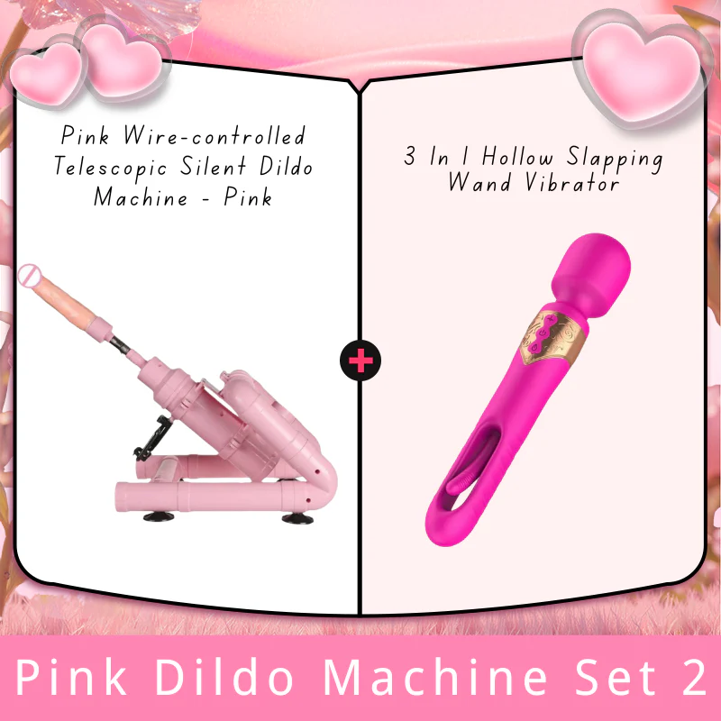 Pink Wire-controlled Telescopic Silent Dildo Machine - Image 12