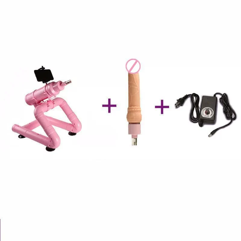 Pink Wire-controlled Telescopic Silent Dildo Machine - Image 3