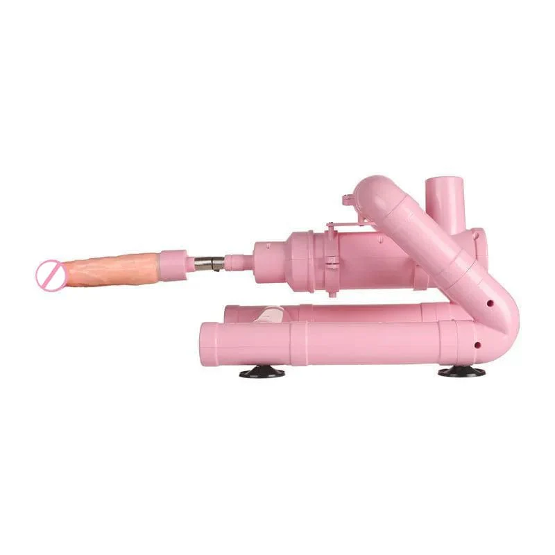 Pink Wire-controlled Telescopic Silent Dildo Machine - Image 5