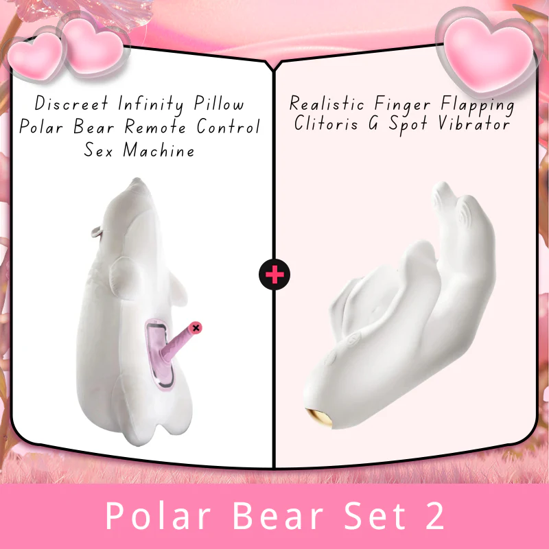 Discreet Infinity Pillow Polar Bear Remote Control Sex Machine - Image 11
