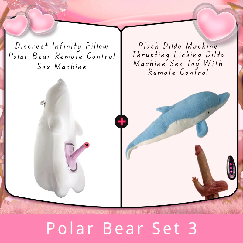 Discreet Infinity Pillow Polar Bear Remote Control Sex Machine - Image 12