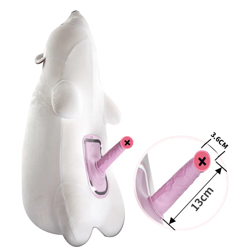Discreet Infinity Pillow Polar Bear Remote Control Sex Machine - Image 3