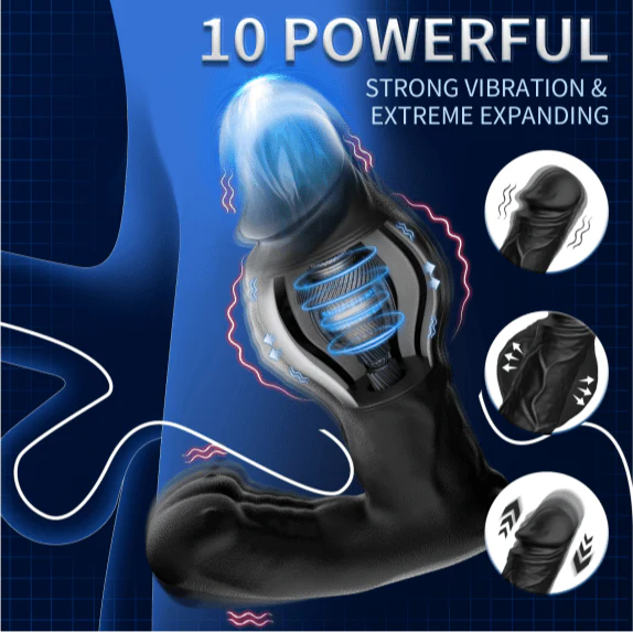 Realistic Expanding Vibrating Thrusting Prostate Massager with remote control - Image 3
