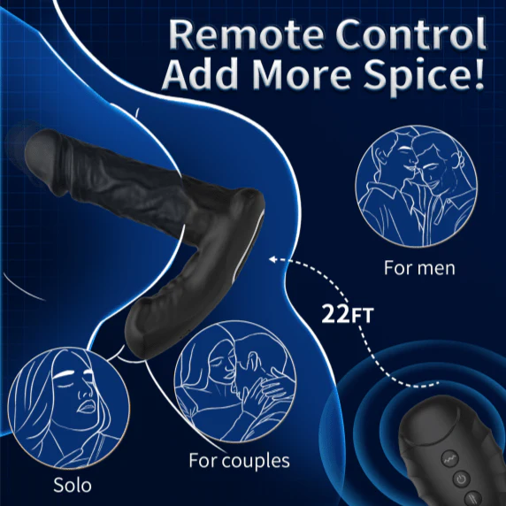 Realistic Expanding Vibrating Thrusting Prostate Massager with remote control - Image 5