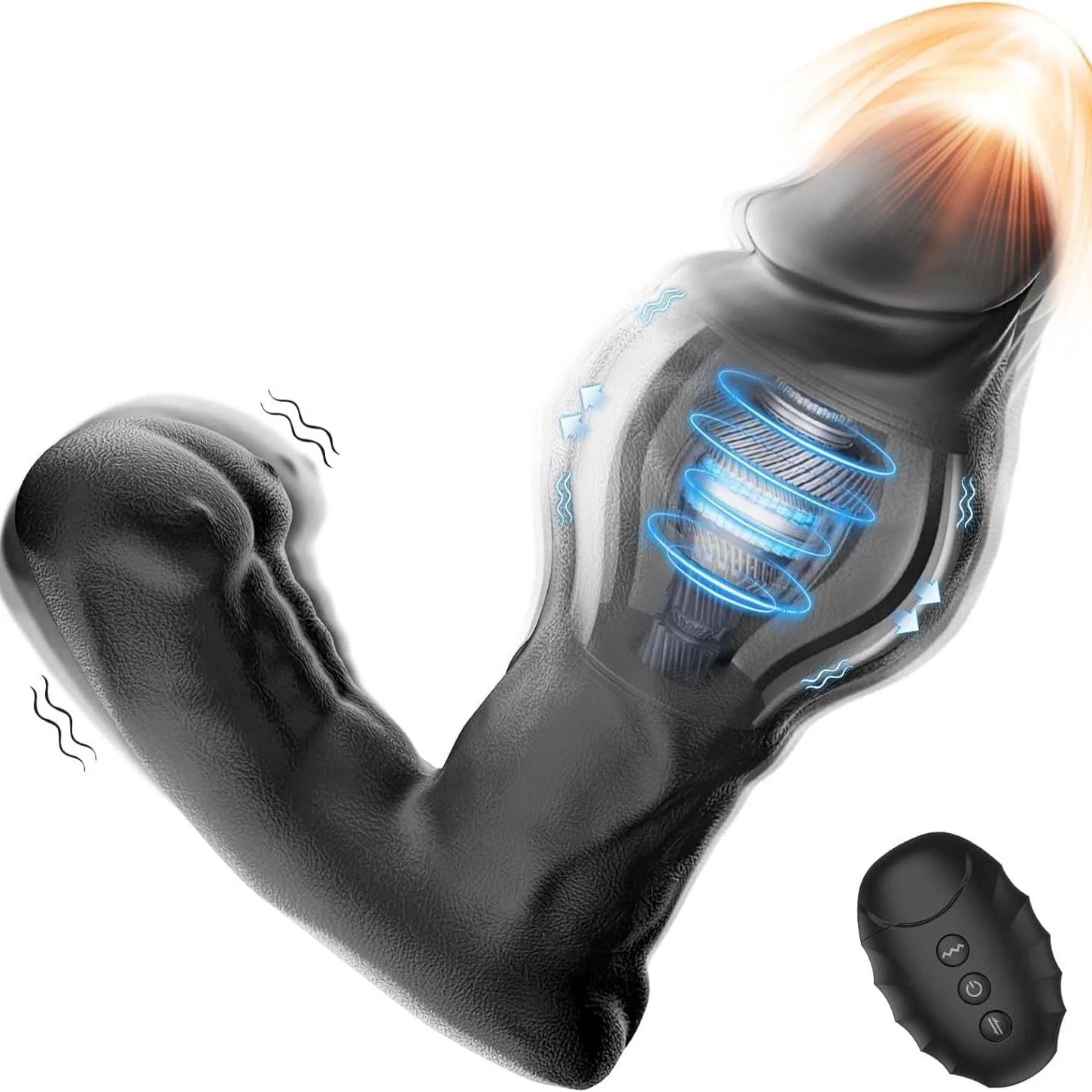 Realistic Expanding Vibrating Thrusting Prostate Massager with remote control - Image 8