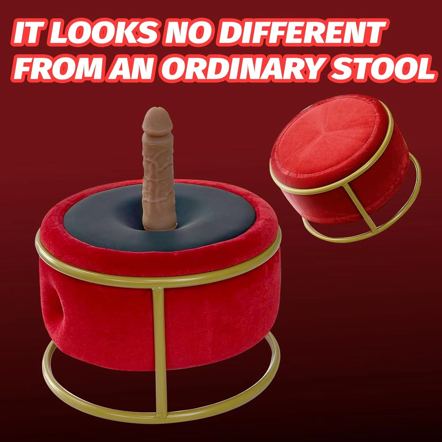 Red Seat Dildo Machine Chair Massage Seat - Image 11