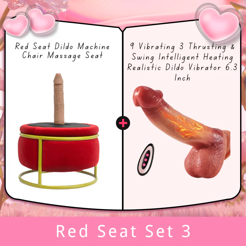 Red Seat Dildo Machine Chair Massage Seat - Image 8