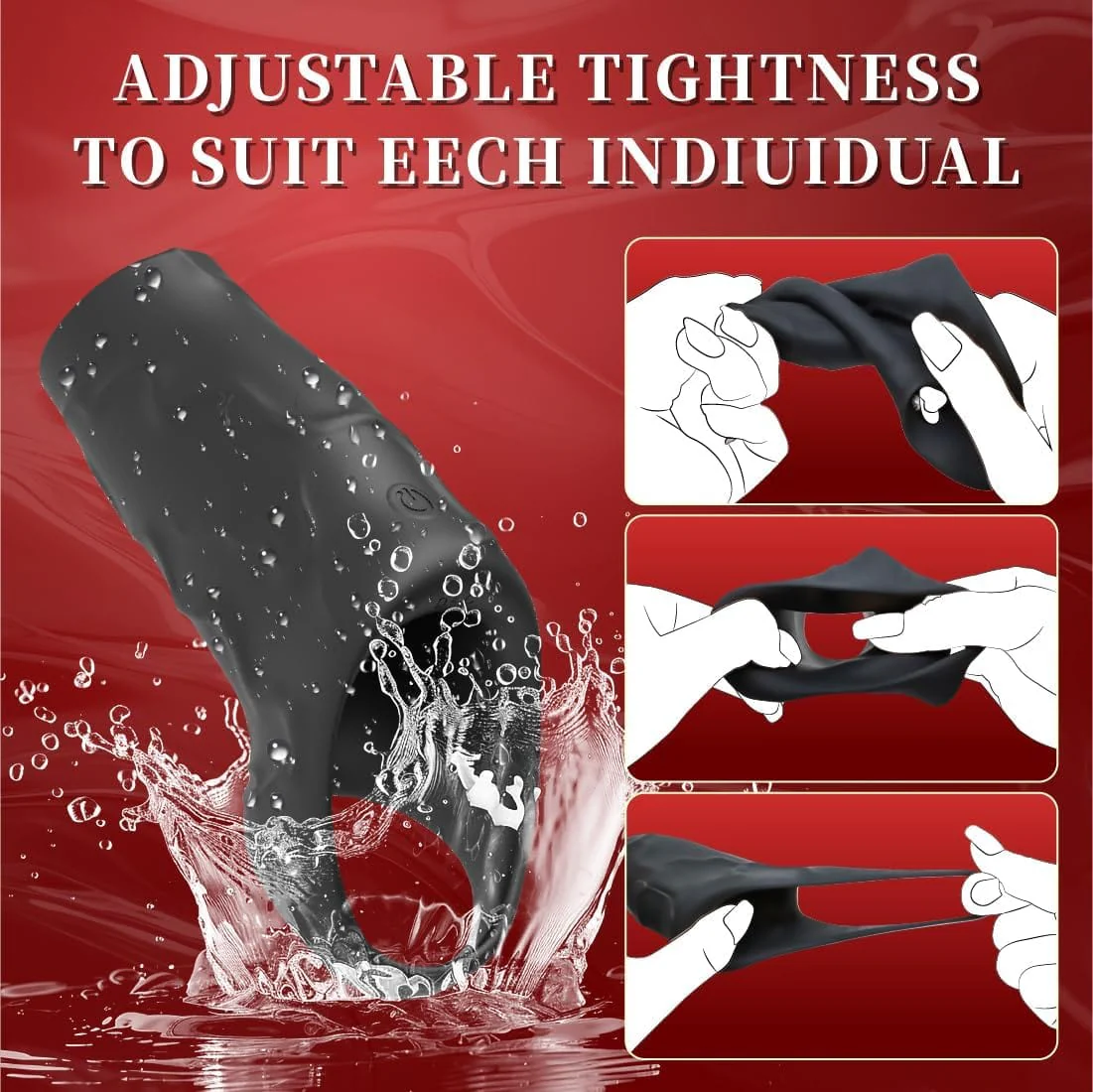 Remote Controlled Vibrating Penis Sleeve 10 Modes Precision Stimulation Vibrating Penis Sleeve - Image 3