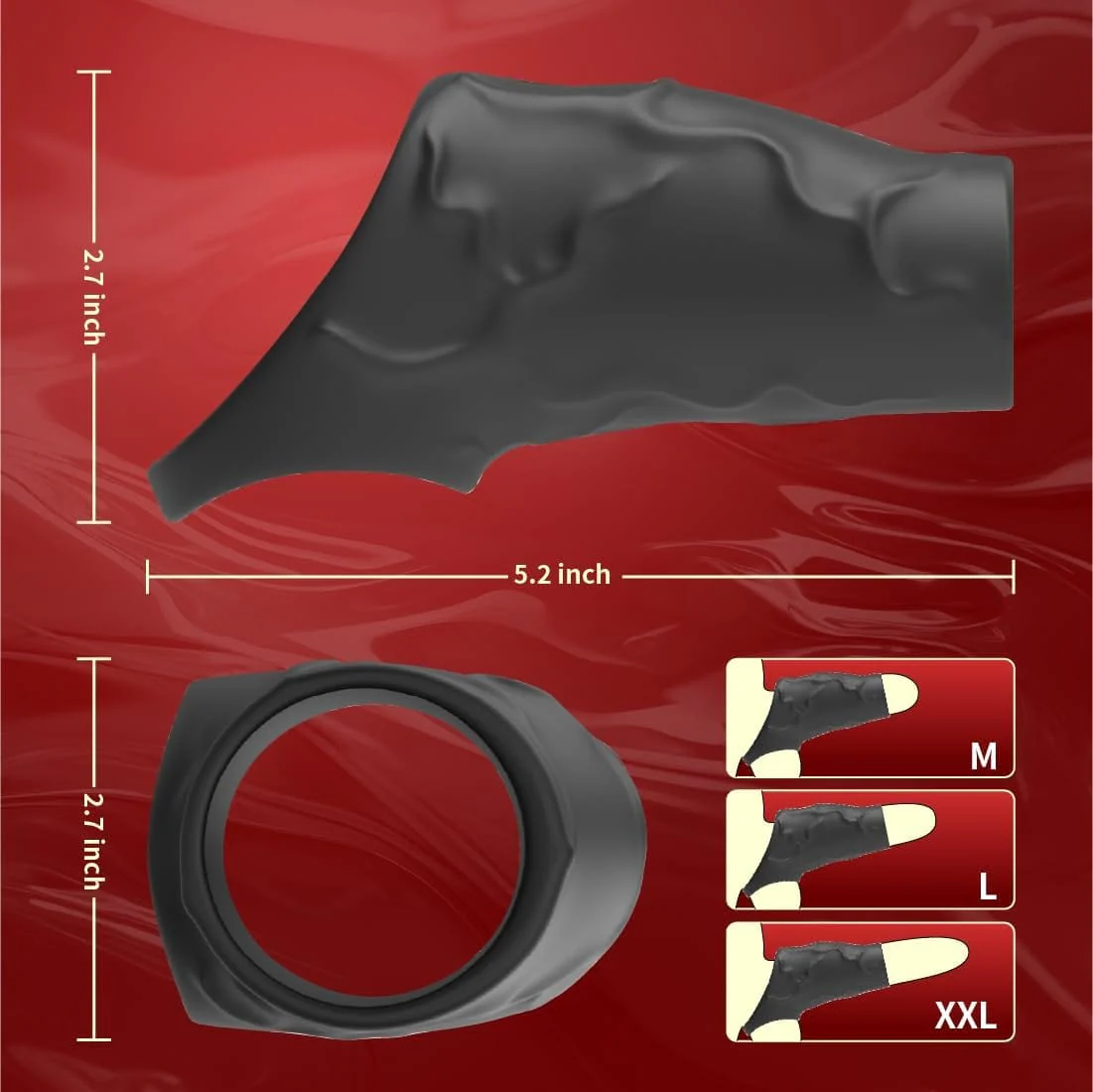 Remote Controlled Vibrating Penis Sleeve 10 Modes Precision Stimulation Vibrating Penis Sleeve - Image 6