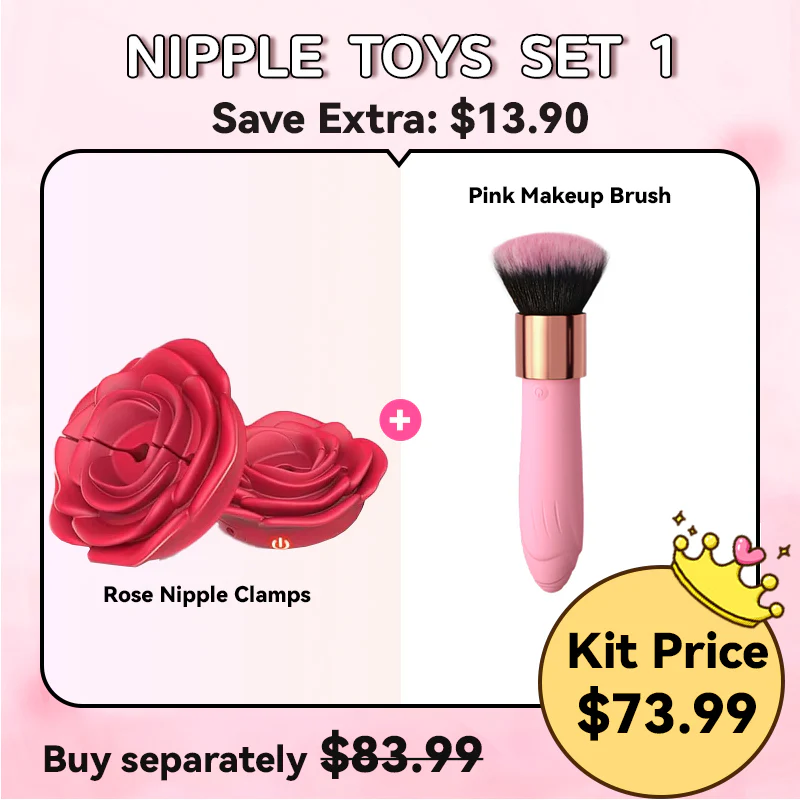 Rose Nipple Clamps Vibrator Sex Toys Remote Control Sex Toy - Image 8