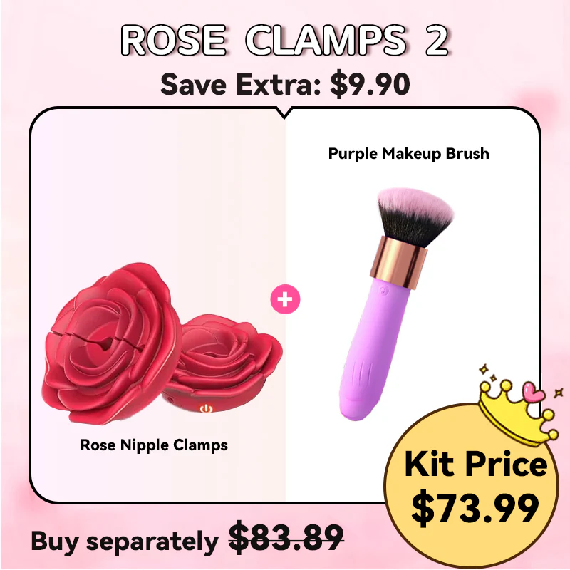 Rose Nipple Clamps Vibrator Sex Toys Remote Control Sex Toy - Image 9