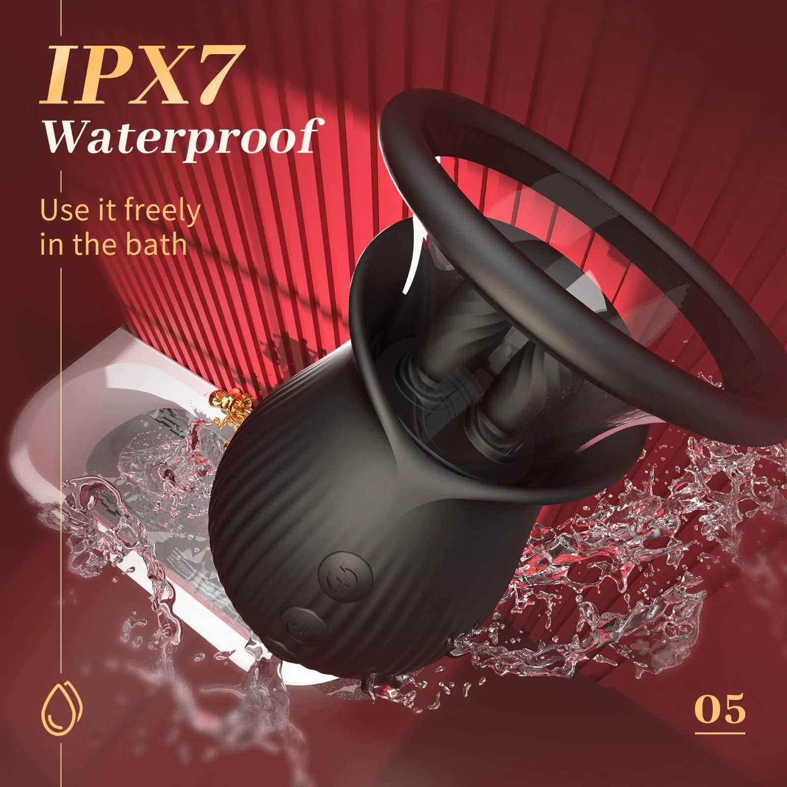 Rose Romeo - 3in1 Rose Sex Toy with 2 Suction Cups Adult Toys Female Clitoral Nipple Vibrators with 10 Licking Sucking Vibrating - Image 14