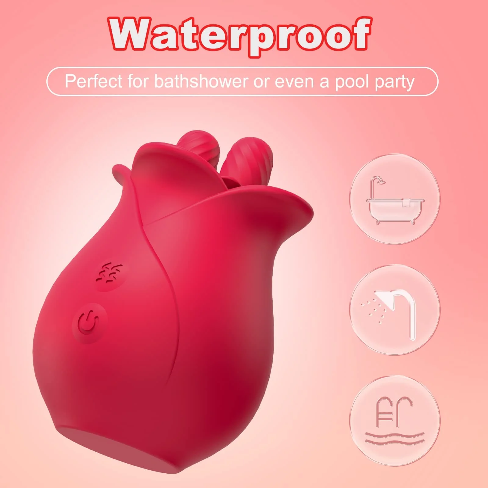 Rose Romeo Double Tongue Lick Shaker clitoral nipple orgasmic sex toy - Image 5