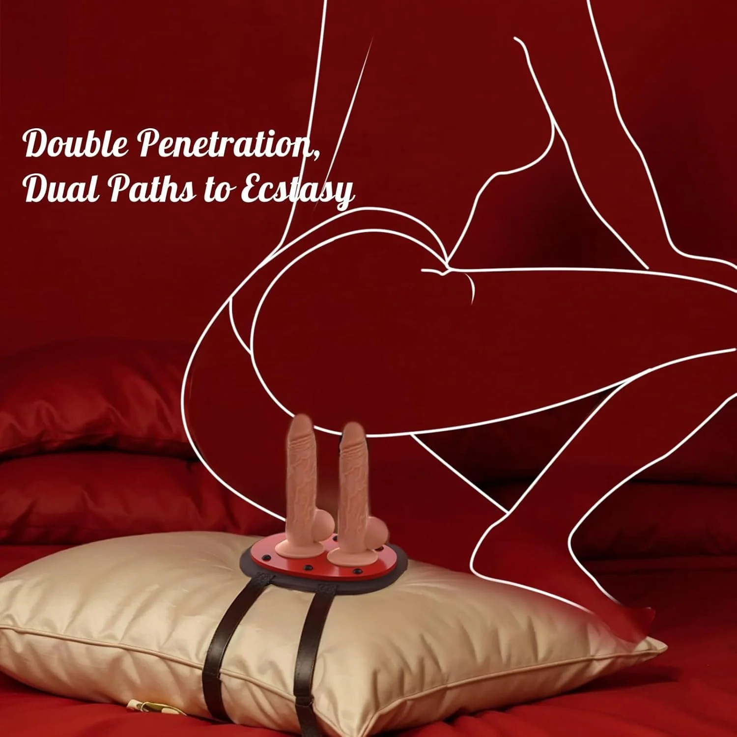 Strap On Harness Dildo Holder for Chair Swing Pillow Sofa Cushion - Image 5