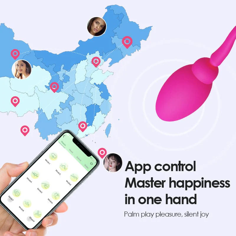 Tadpole Jumping Egg Vibrator Female G-spot Remote Control APP - Image 3