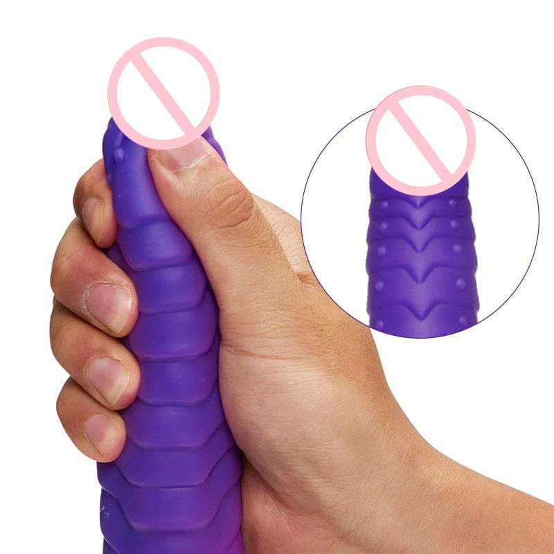 Telescopic Dildo Silicone Realistic Big Fake Penis Dildo Vibrator - Image 3