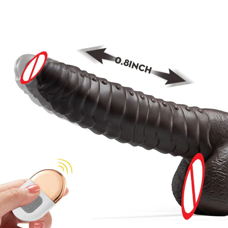Telescopic Dildo Silicone Realistic Big Fake Penis Dildo Vibrator - Image 5