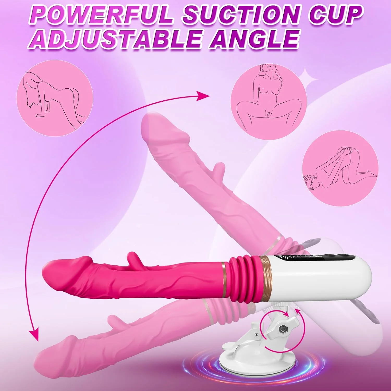 Telescopic Thrust Dildo Machine With 5 Thrusts And 8 Vibration Modes - Image 7