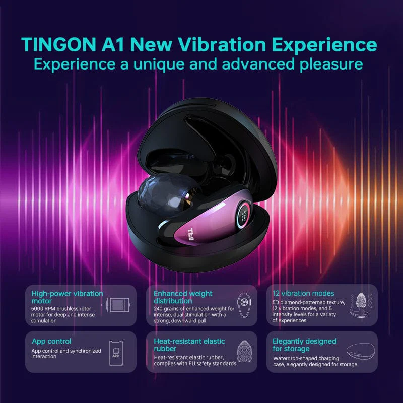 Tingon A1 Anal Luxury Massager Toy Butt Plug APP Control - Image 3