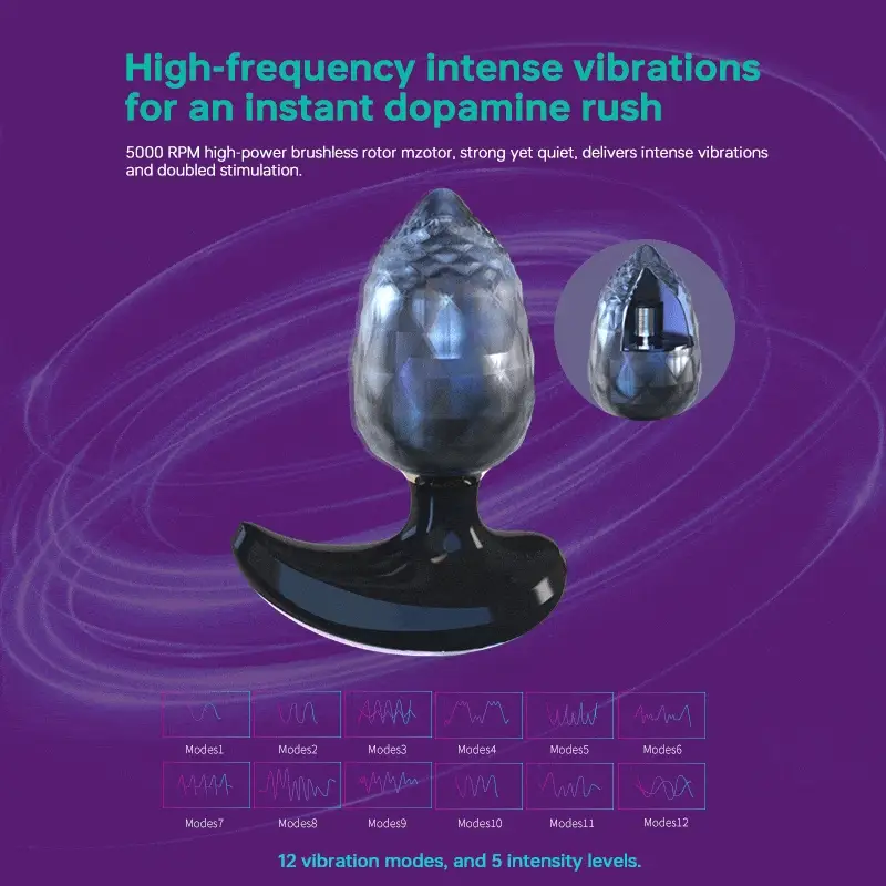 Tingon A1 Anal Luxury Massager Toy Butt Plug APP Control - Image 4