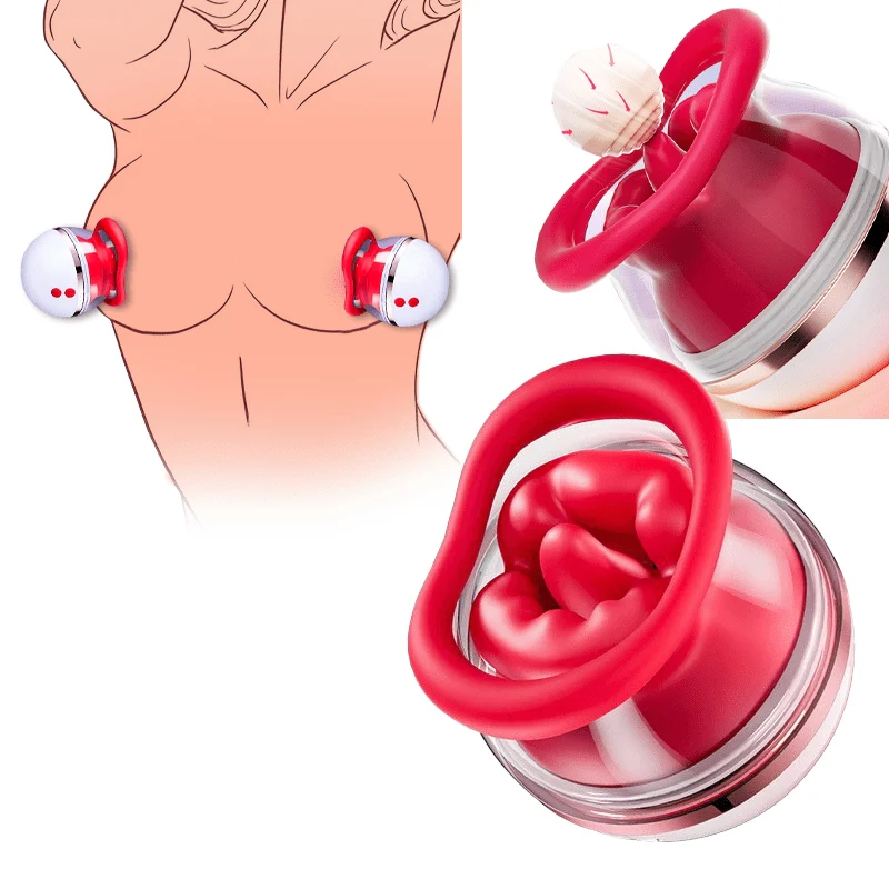 Tongue Clitoral Orgasm Vibrator Nipple Sucking And Licking Masturbator - Image 3