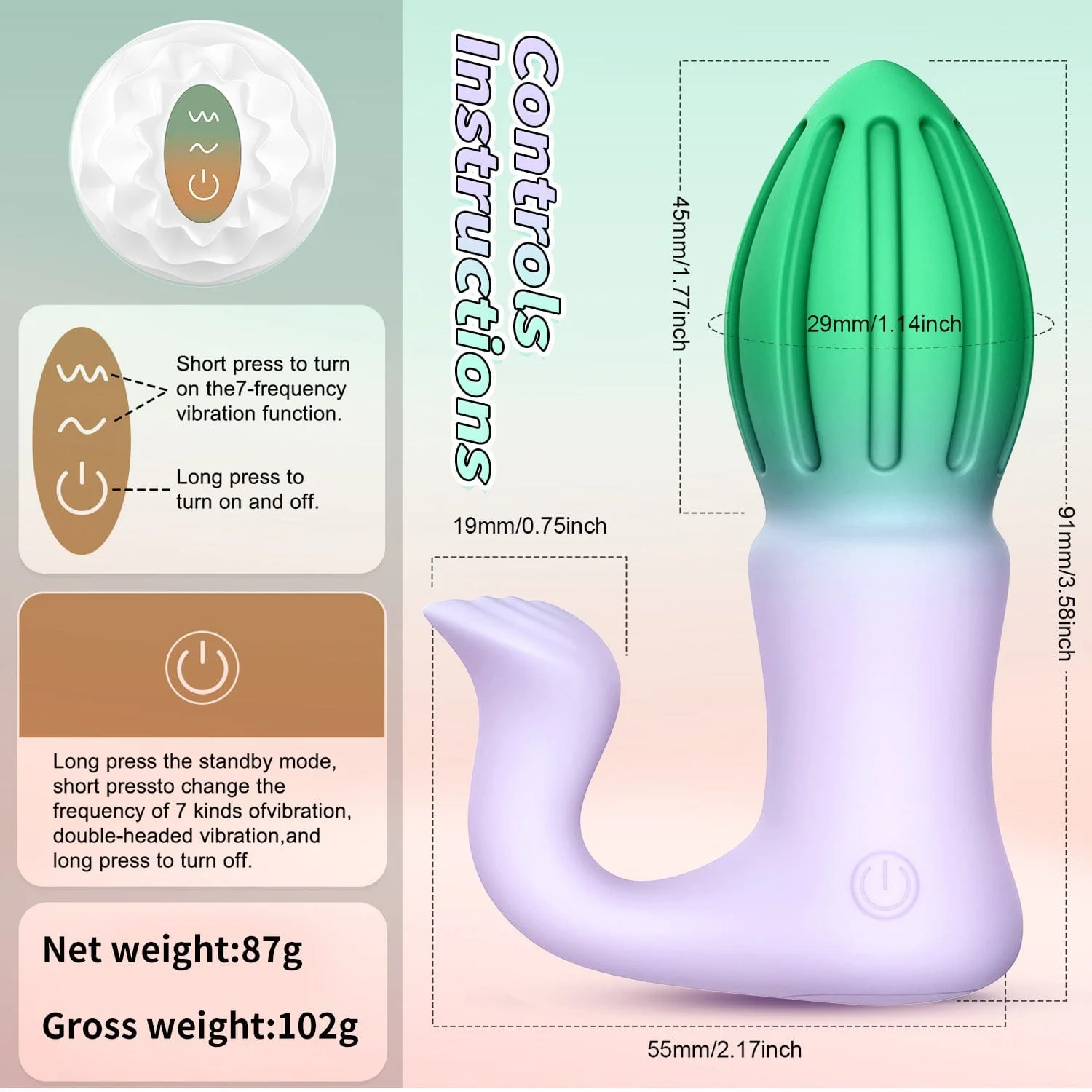 Wireless Remote Control Rocket Butt Plug Prostate Massager - Image 10