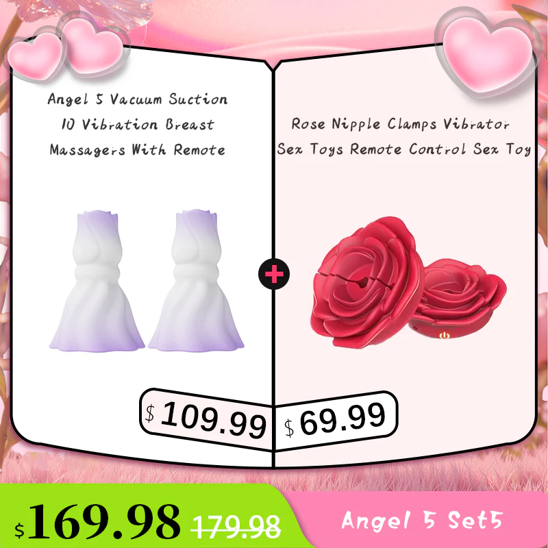 YEAIN Rose Nipple Stimulation Vibrators Manual Sucking Teasing Nipple Toy (A Pair) - Image 21