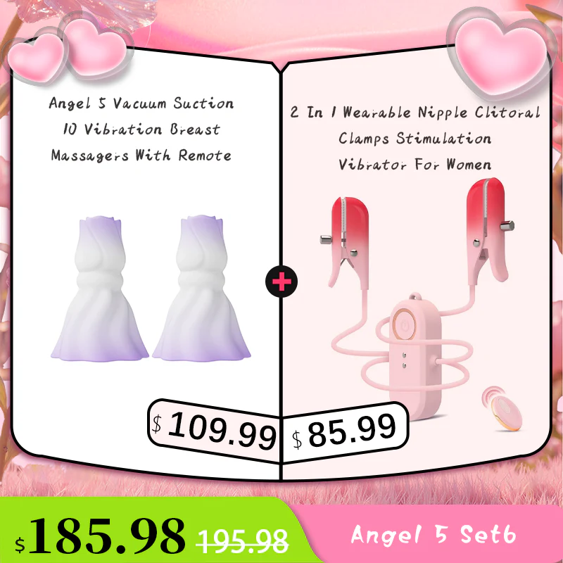 YEAIN Rose Nipple Stimulation Vibrators Manual Sucking Teasing Nipple Toy (A Pair) - Image 22