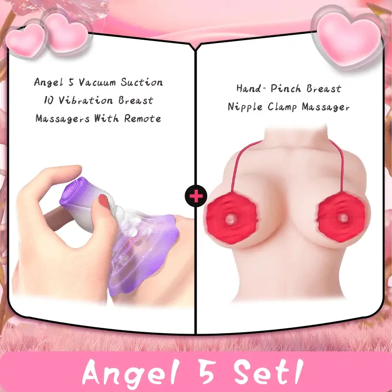 YEAIN Rose Nipple Stimulation Vibrators Manual Sucking Teasing Nipple Toy (A Pair) - Image 26